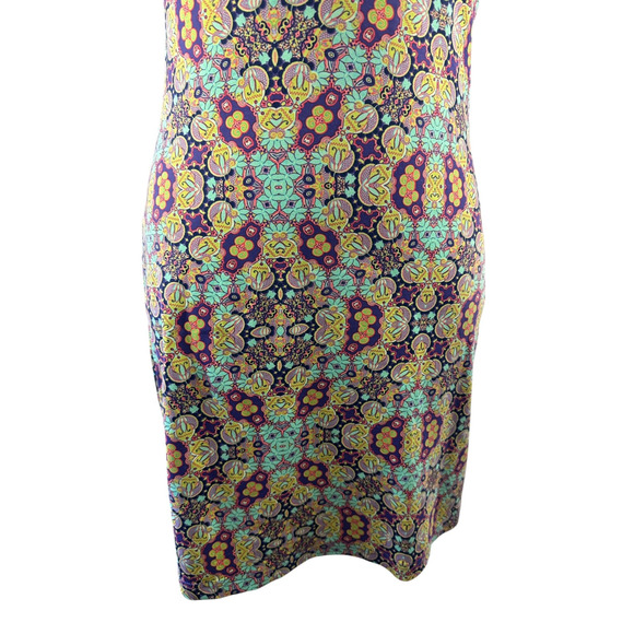 Title Nine Diamalete Shirt Dress Size Small Printed V Neck Geometric Golf Summer - Picture 4 of 12